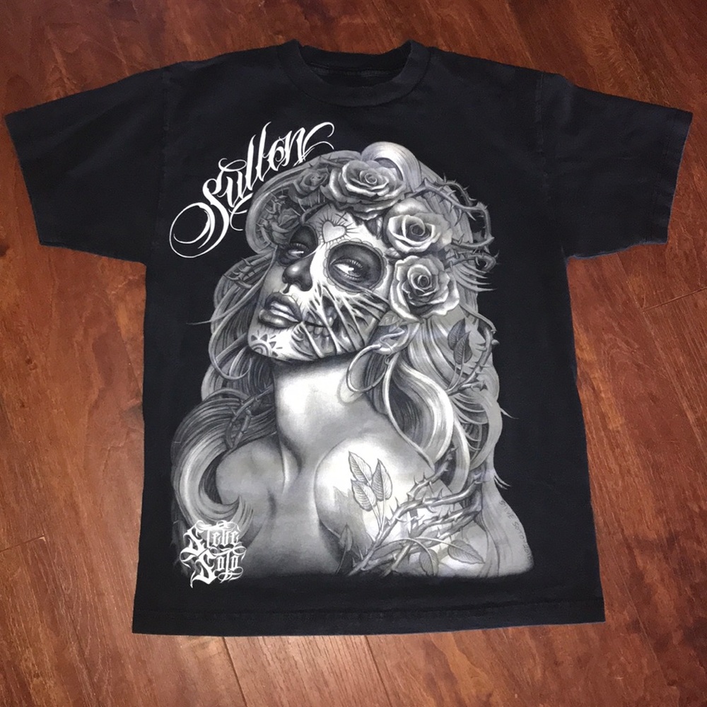 Black graphic shirt